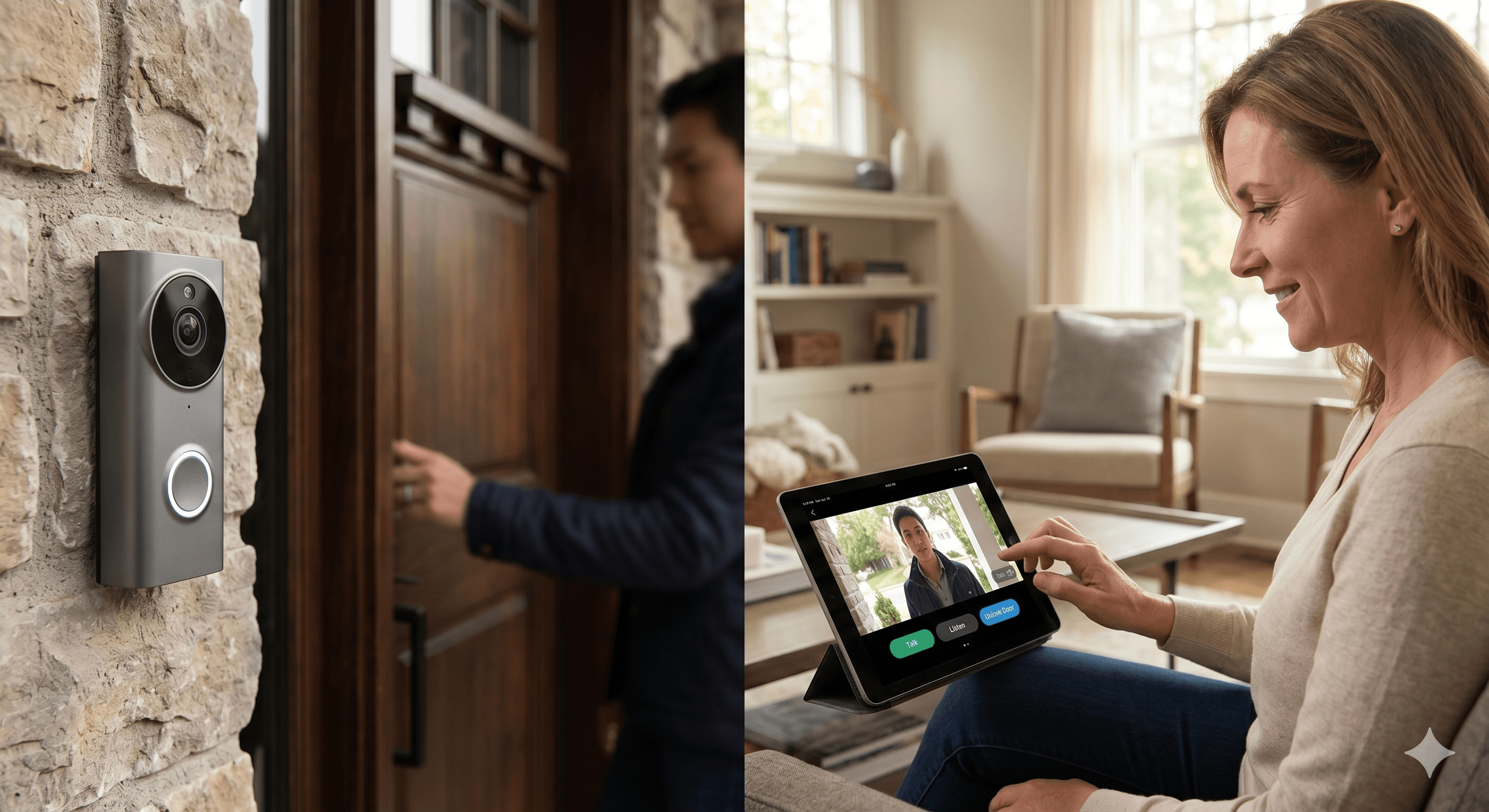 Smart intercom installation in a residential building