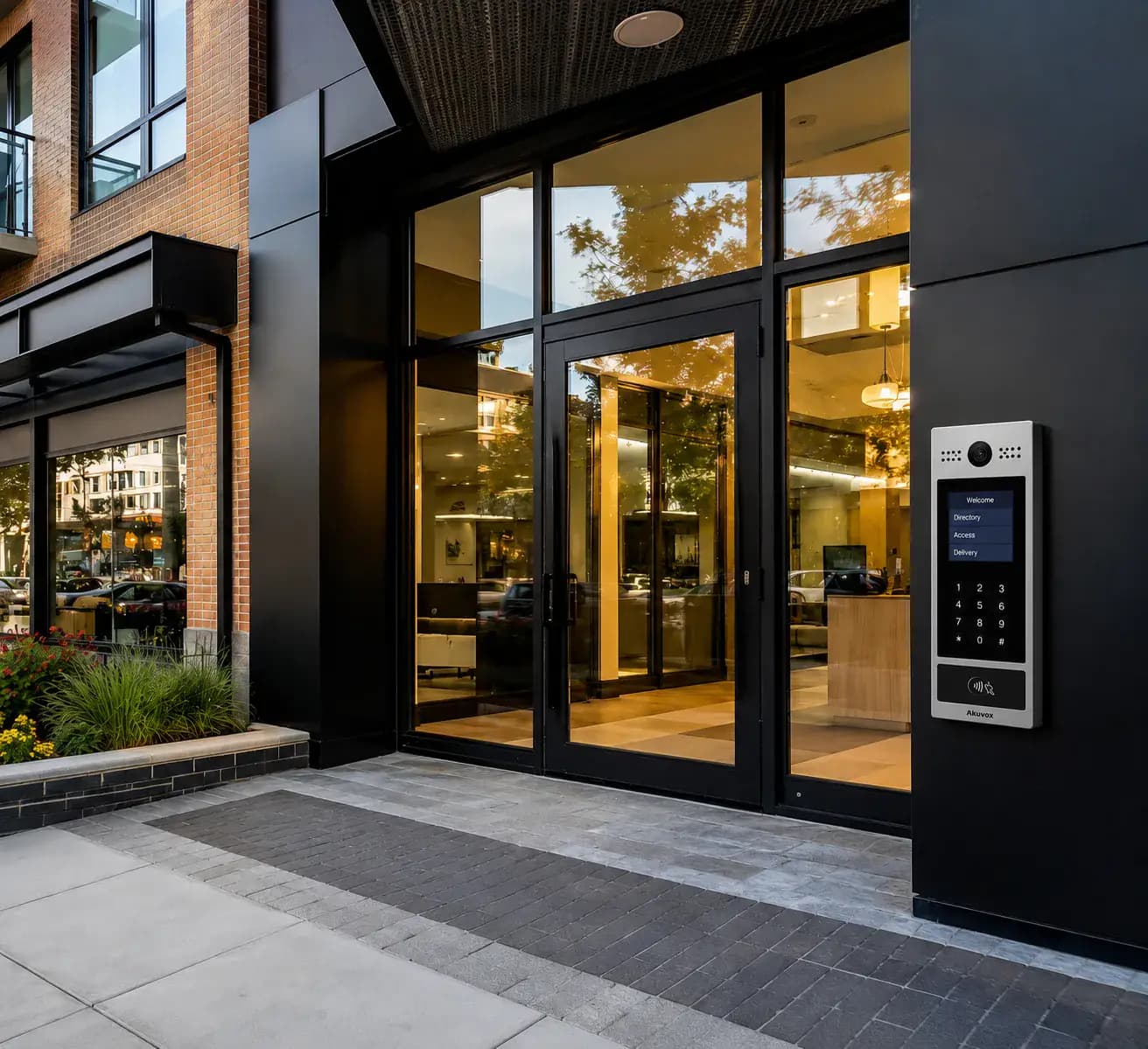 Smart building intercom installation