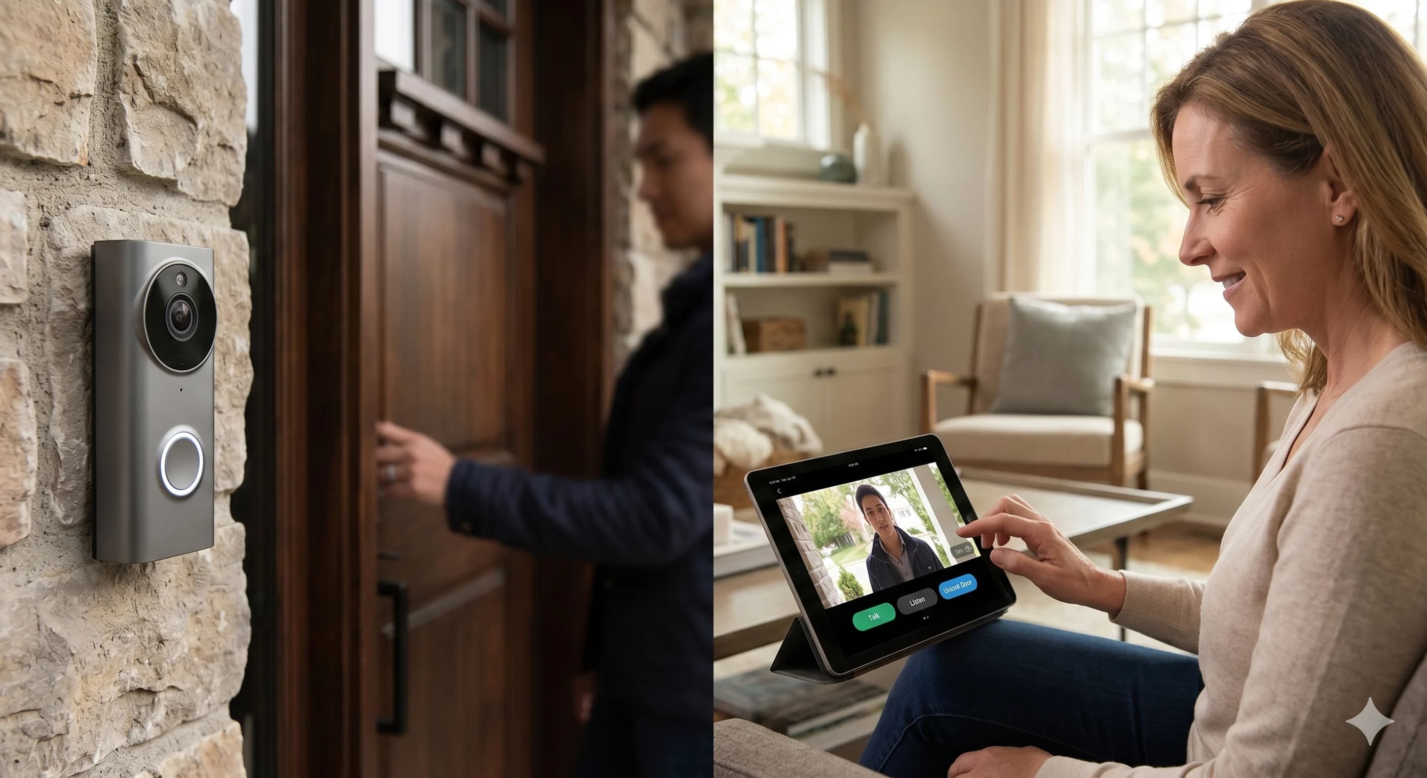 Smart intercom installation in a residential building